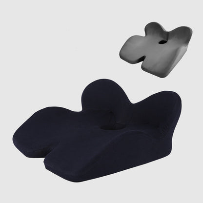 Non-Slip Memory Foam Seat Cushion Posture Correction Slow Rebound Hollow Out Design Prevent Hemorrhoids Give Birth Pain Relieve